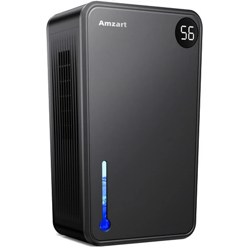 Amzart Dehumidifiers (950 sq.ft),118OZ Dehumidifier for Basement,Dehumidifier for Bedroom With Drain Hose,Sleep Mode,Timing Setting,7 Colors LED Light,Dehumidifier for Bathroom,Garage,RV（black）