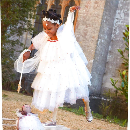Meri Meri Sequin Tulle Angel Costume 3-4 Years (Pack of 1)
