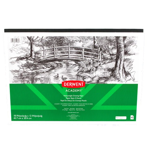 Derwent Academy Drawing Paper Pad, 40 Sheets, 18