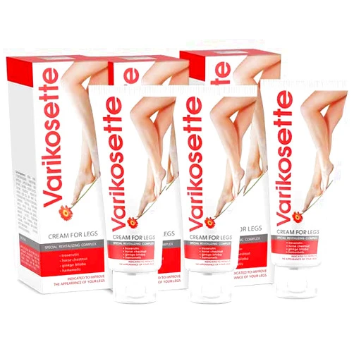 RIXET 3 Tubes Set Moisturizing Leg and Foot Cream Varikosette by Hendel Garden – Refreshing Hydration Cream (75 ml Each / 7.5 fl oz Total)