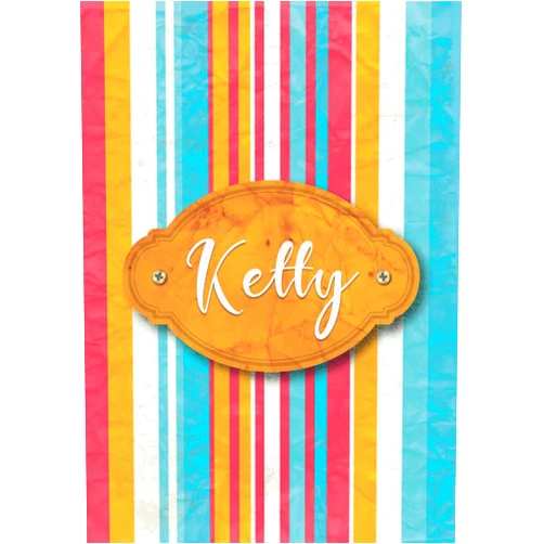 Manzi Ti Gea Publishing Ketty: Taccuino A5 | Nome personalizzato Ketty | Regalo di compleanno per moglie, mamma, sorella, figlia ... | Design: carta colorata | 120 pagine a ... formato A5 (14.8 x 21 cm) (Italian Edition)