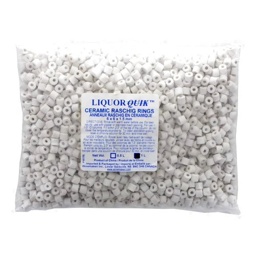 Winemakeri Liquor Quik Ceramic Raschig Rings 1L