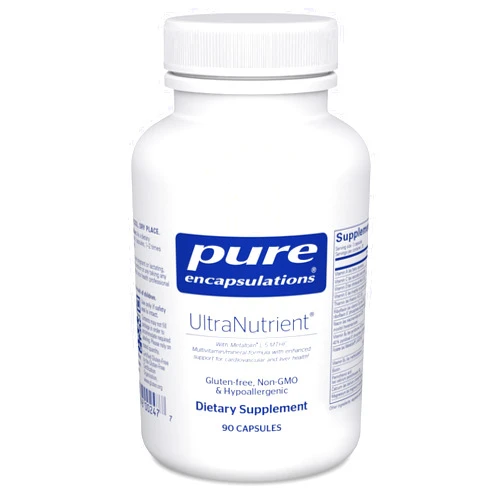 Pure Encapsulations UltraNutrient - Minerals & Multivitamins - Supports Liver & Heart Health* - Supplement for Antioxidants - with Vitamin C, CoQ10 & More - Gluten Free - 90 Capsules