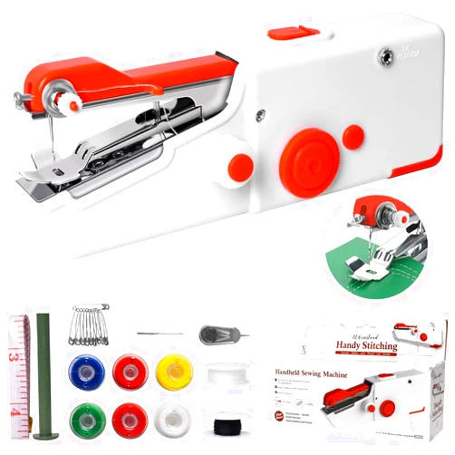 WITIFIG Handheld Sewing Machine, Mini Portable Electric Sewing Machine for Beginners Adult, Easy to Use and Fast Stitch Suitable for Clothes,Fabrics, Cutains,DIY Home Travel