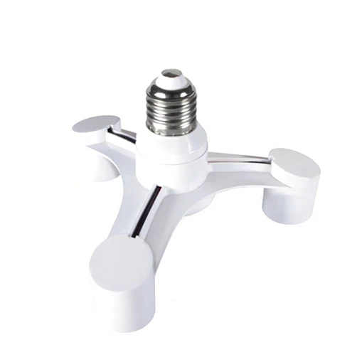 MAMA'S PEARL 3pcs 3-in-1 E27 to 3-E27 Extended LED Lamp Bulbs Socket Splitter Adapter Holder Lamp Bulbs Socket for Photo Studio