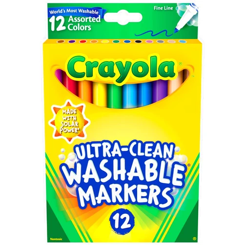 Crayola Ultra-Clean Washable Markers CYO587813 12/pk