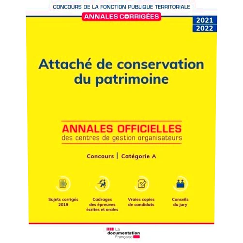 Centre Interdépartemental de gestion de la petite couronne de la région Ile de France (CIGPC) Attaché de conservation du patrimoine 2022: Concours de catégorie A, concours externe, interne, 3e concours