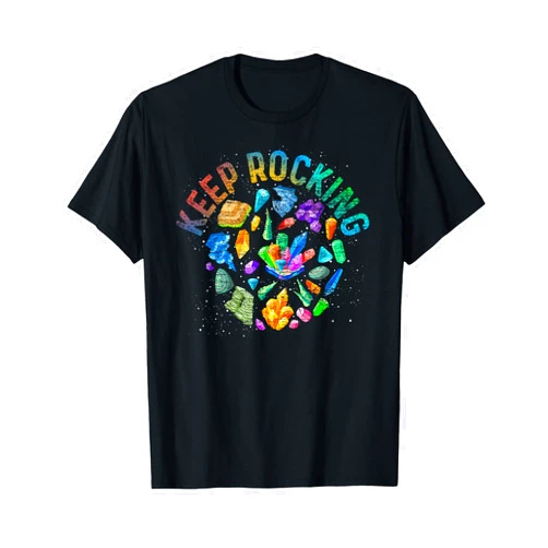 Geology Earth Science Tees Colorful Rock Collector Earth Scientist Gift Funny Geology T-Shirt Small