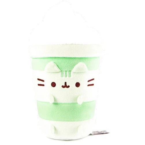 GUND Pusheen Sips Matcha Latte Plush, Matcha Tea, Toy Dessert Food Stuffed Animal for Ages 8 and Up, Green, 9.5”