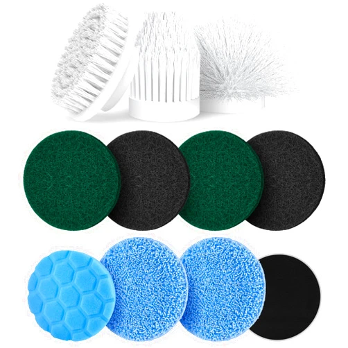 KOOHORO Replacement Brush Heads for Electric Spin Scrubber, 10-Pack, Compatible with B0BYNDP5WC and B0C3HQHSK4, Durable and Multi-Purpose for Home Cleaning