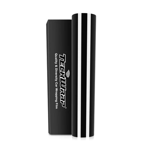 TECKWRAP Glossy Black Car Wrap Film, 11.5