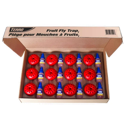 Terro T2512 Fruit Fly Trap-12 Traps, Red