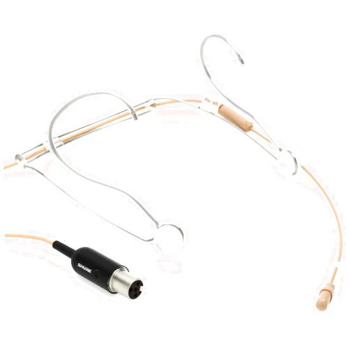 Shure DuraPlex Omnidirectional Headset Microphone, MTQG Connector, Tan (DH5T/O-MTQG)