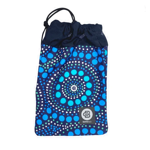 BOARDSOX Wax and Fin Bag - 16oz Canvas, Durable, Compact and Spacious Design, Ideal for Surf Essentials, Made from Recycled Materials, Perfect for Travel and Beach, Keeps Gear Organized