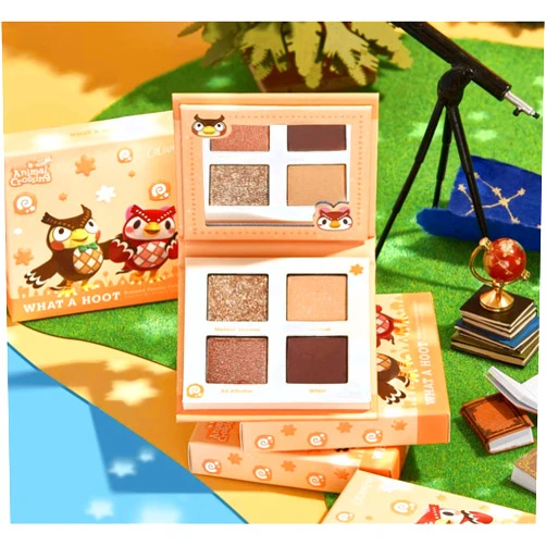Colourpop Animal Crossing Eyeshadow Palette 'What a Hoot!' - Shadow Quad Full Size New without Box,Powder