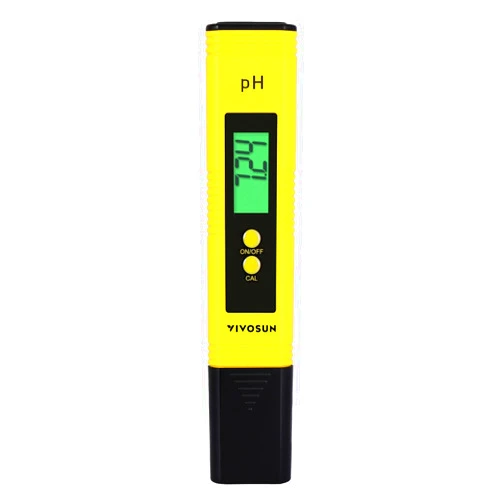 VIVOSUN Digital pH Meter, 0.01pH High Accuracy Pen Type pH Tester for Hydroponics, Household Drinking, Pool and Aquarium, UL Certified