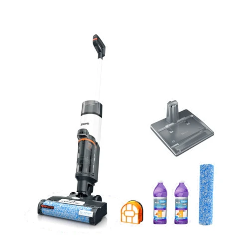 Shark | Wet Dry Vacuum Cleaner | Vacuum and Mop Combo | HydroVac MessMaster | 3-in-1 Self-Cleaning + Powerful Suction | 2 Brushrolls & 2 Solutions Included | Hardwood Floor & Area Rug Cleaner | AW261
