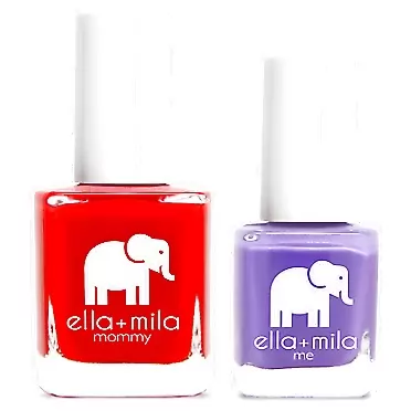 Ella mila ella+mila Nail Polish, mommy&me set - Paint the Town Red + Mila's Fave