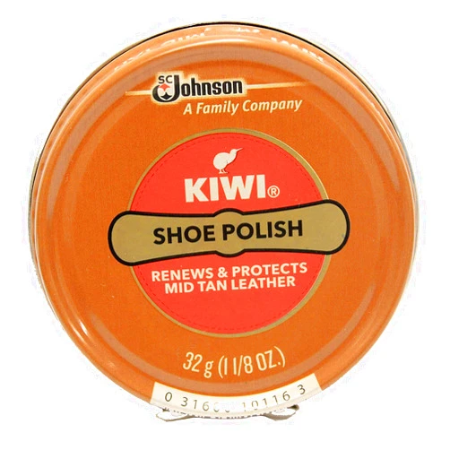 Ace KIWI Mid Tan Shoe Polish 32g (1-1/8 Oz.)