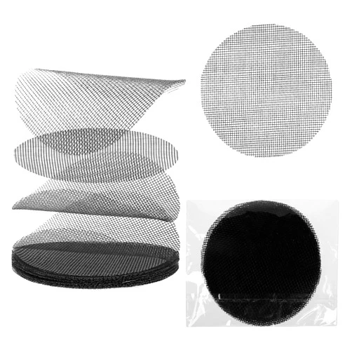 PEOVLVN 20 Pcs Flower Pot Hole Mesh Pad, 4 Inch Round Bonsai Pots Bottom Grid Mat Keep Soil from Flowing Away Plant Pot Drainage Mesh Hole Screens for Garden Outdoor Potted Plants