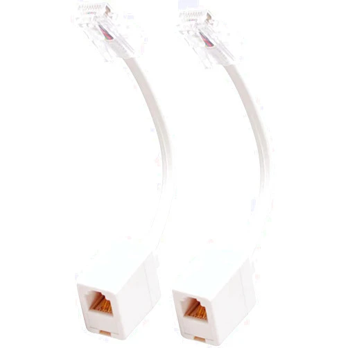 Uvital RJ45 to RJ11 Converter Adapter Connector M/F Cable, Telephone RJ11 6P4C Female to Ethernet RJ45 8P8C Male Converter Cord(2 Pack)
