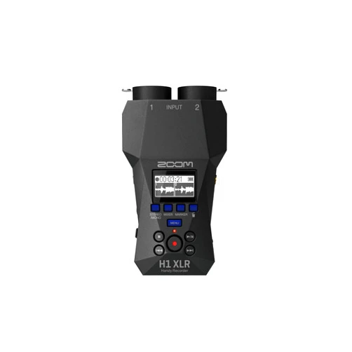 Zoom H1 XLR Handy Recorder with 32-Bit Float, Accessibility, 2 XLR/TRS Locking Combo Inputs, 3.5mm Stereo Jack, Dual AD Converters, for Musicians, Podcasters, Filmmakers, Content Creators, & More