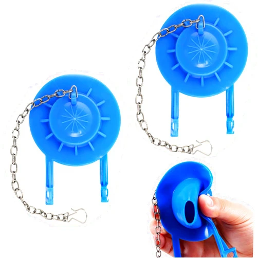 ECOPMAX 2 Pack 3-Inch Toilet Flappers Replacement Fit for Gerber 99-788, Water Saving, Rubber Toilet Flapper Fits 3 Inch Toilet Flush Valve, Blue