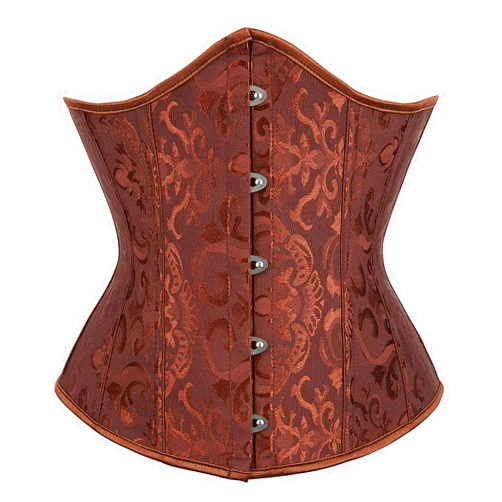 Alivila.Y Fashion Corset Womens Brocade Underbust Boned Corsets Bustier Waist Trainer