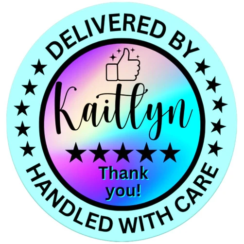 Take a Scroll Design Personalized DoorDash Stickers, Food Delivery Driver Essentials, Delivery Driver Stickers, Shopper Thank You Stickers, 5 Star Rating Dasher Delivery Bag Seal Stickers, 2 in, 100 ct, Cute Matte Sheets