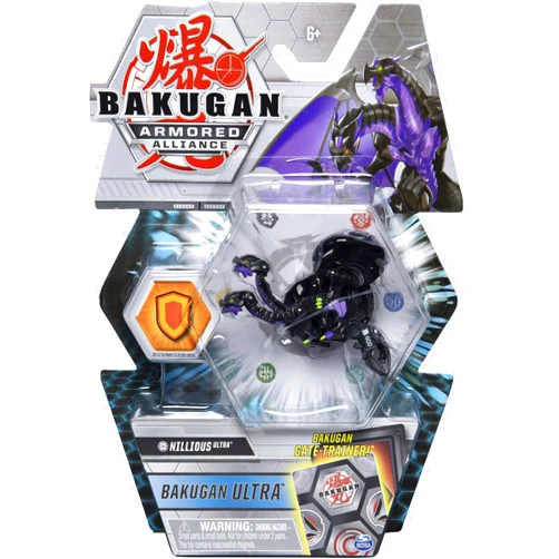 Bakugan Ultra, Nillious, 3-inch Tall Armored Alliance Collectible Action Figure and Trading Card
