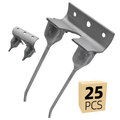 Maple Farm Seats Inc 25PCS Double Hay Rake Teeth 489, Heavy Duty Replacement Twin Hay Rake Tines Hayhead Rubber Mounted Tedder Baler Pickup Wheel Tine Tooth Parts Fit Case IH New Holland Ford OEM# 9847572 89847572