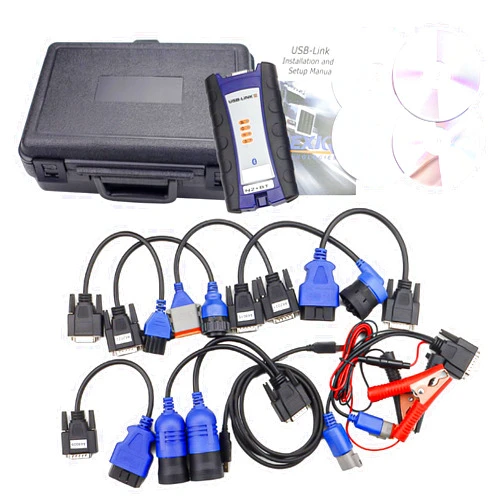 Cotether 124032 Diagnostic Scanner Tool Replace Nexiq USB Link 2 for Heavy Duty Diesel Universal Truck Scanner Diagnosis with Bluetooth Interface Adapter