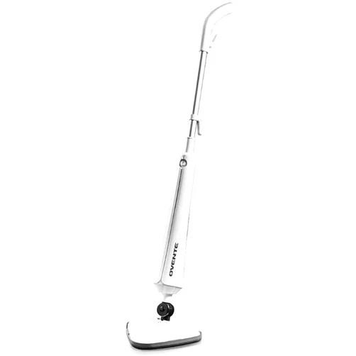 OVENTE Electric Steam Mop Cleaner, 1300W Steamer for Cleaning Tiles and Hardwood Floors with Swivel Head, Refillable Water Tank and Microfiber Pad, Great for Sanitizing Flat Surfaces, White ST405W