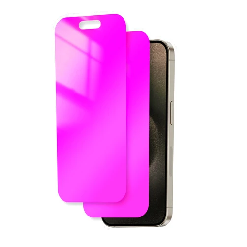 Juvraixo for iPhone 15 Pro Max Privacy Screen Protector 6.7 inch Gradient Colorful 15 ProMax Tempered Glass 28° Anti-Spy Private Anti Blue Light Full Coverage Anti-Scratch HD Easy Installation Frame 2