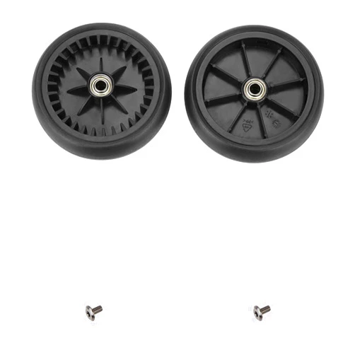 POCREATION Yoyo Wheels Yoyo Wheel Baby Strollers Rubber Wheels Accessories for Wheel Kids Carriage with Tools Front Set Jogger Premier Replacement Caster (A Pair of Rear Wheels)