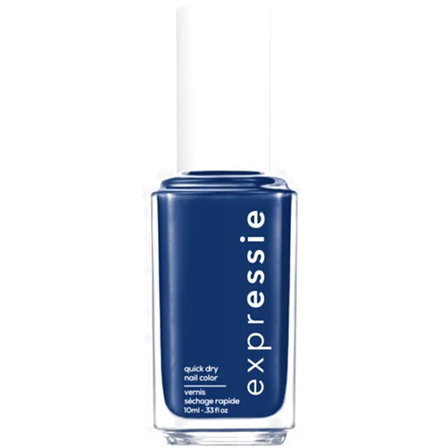 Essie expressie, Quick-Dry Nail Polish, 8-Free Vegan, Navy Blue, Left On Shred, 0.33 fl oz