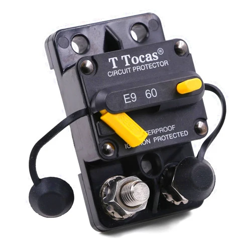 T Tocas 60 Amp Circuit Breaker with Manual Reset 3/8