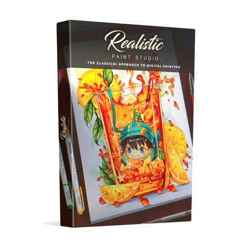 GRAPHIXLY Realistic Paint Studio - Realistic Digital Painting Software - Perpetual License - for Windows and MacOS