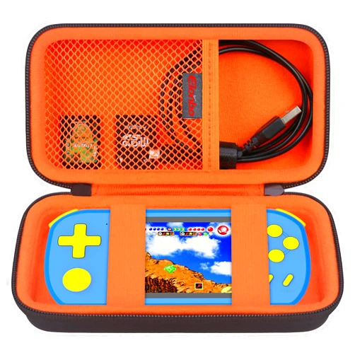 Elonbo Carrying Case Compatible with TEBIYOU Handheld Game Console for Kids Preloaded 218 Retro Video Games,Portable Gaming Player Travel Storage Cover Bag,Mini Arcade Electronic Toy Organizer Holder
