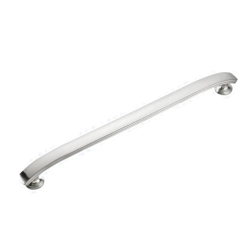 Hickory Hardware P2148-SN American Diner Cabinet Pulls - 1 Pack Appliance Pull 18 Inch Center to Center - Hardware for Doors & Dresser Drawers - Zinc Material Door Pulls in Satin Nickel Finish