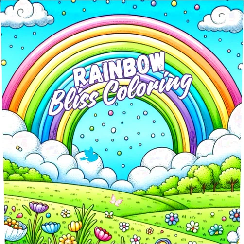By Corey Anne Abreau (Author) Rainbow Bliss: A Coloring Book for Children and Adults