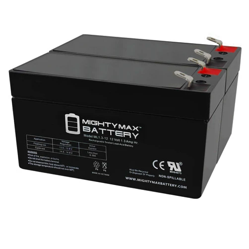 Mighty Max Battery 12V 1.3Ah Replacement Battery for Aokly Power 6-FM-1.3-2 Pack
