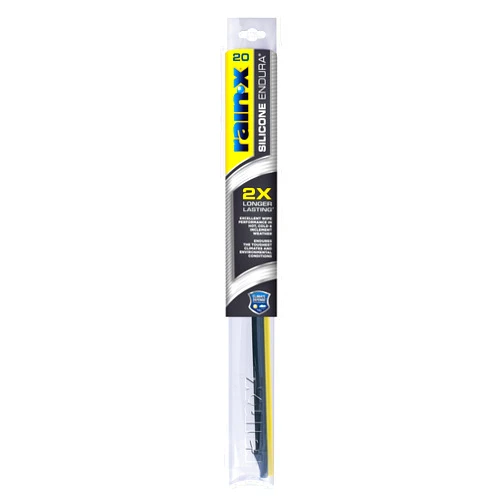 Rain-X 830120 Silicone Endura Wiper Blades, 20 Inch Windshield Wipers (Pack of 1), Automotive Replacement Windshield Wiper Blades With Two Times Longer-Lasting Resilient Silicone Rubber Squeegee