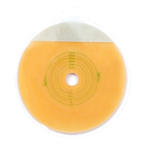 LotFancy Adhesive Stoma Skin Barriers for Two-Piece System Colostomy Bag - Ostomy Wafer Supply for Ileostomy Stoma Care, Cut-to-Fit, Pack of 10
