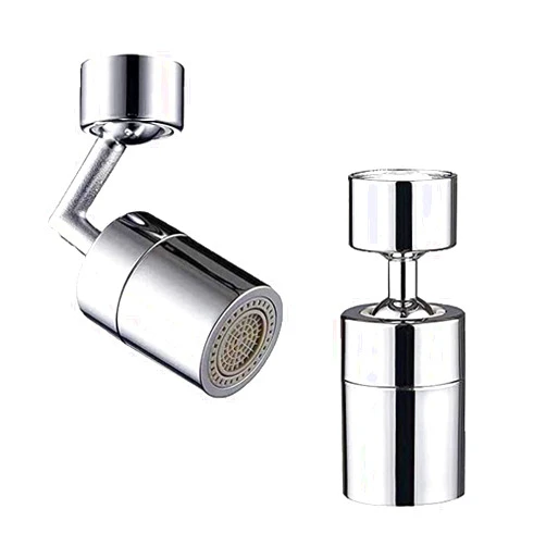 None/Brand Eye Wash Station Faucet Aerator Solid Brass, 720-degree Rotate Faucet Mounted Aerator Sink Attachment, Eye Flush Unit Bathroom Faucet- 720° Big Angle Swivel Faucet Aerator Kitchen Sink Aerator (White)