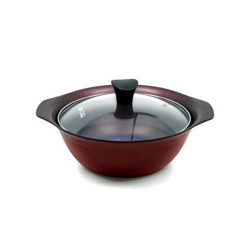 TECHEF - Art Pan Collection, Soup Pot With Glass Lid, Made in Korea (2-quart) Purple