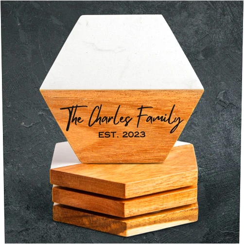 Craft corner house Personalized Coasters, Custom Wedding & Anniversary Gifts, Unique Couple Presents, Best Housewarming Gifts for New Home Ideas, Cute Kitchen and Coffee Table Décor & Accessories