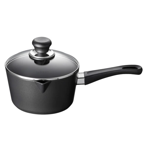SCANPAN USA Inc 2-Quart Scanpan Classic Covered Saucepan, Black/Clear