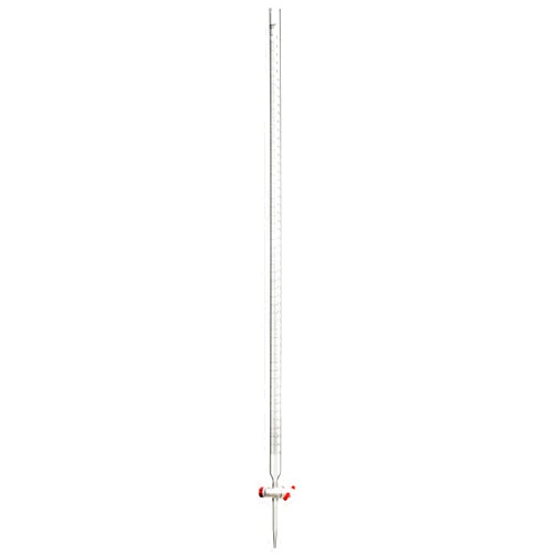 Kimble 17026F-100 100mL Class B Burette, with Straight Bore PTFE Stopcock and Dust Cap