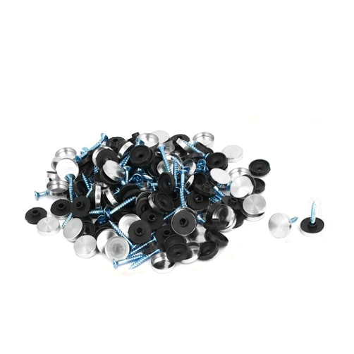 uxcell Furniture Table 16mm Dia 304 Stainless Steel Cap Nails Mirror Screws 100PCS